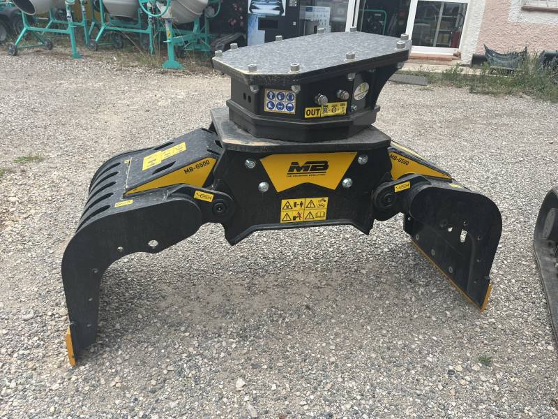 Pince de tri MB G500 pour pelle 7 à 9 Tonnes