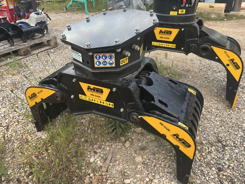 Pince de tri MB G400 pour pelle 3 à 4.5 Tonnes