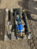 Fendeuse à bois sur moteur tarière