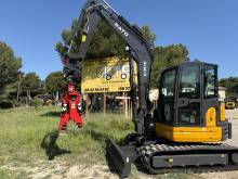 Croc béton PROMOVE CP300 en action sur chantier de réhabilitation à Aubagne 13400.